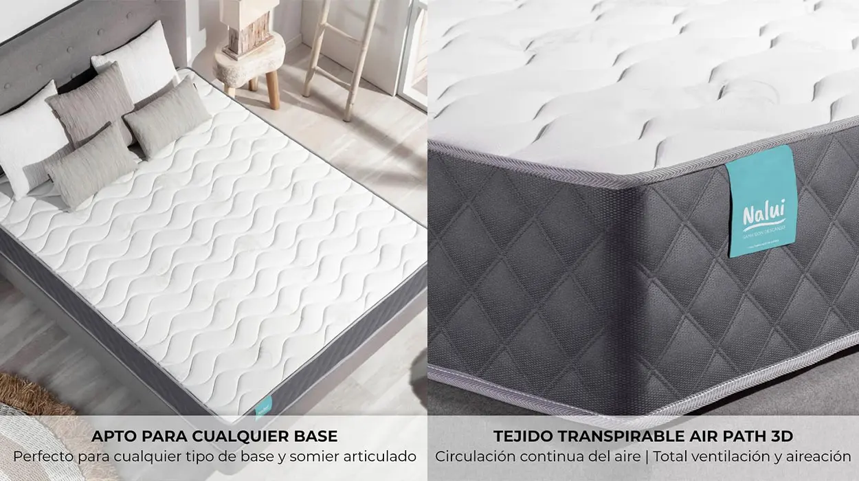 Colchón viscoelástico ZZ Don Descanso Mulhacén de 120 x 200 cm barato