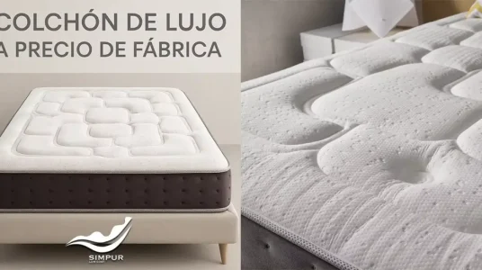 Colchón viscografeno SIMPUR Royal Top de 90 x 190 cm