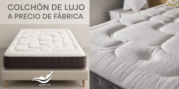 Colchón viscografeno SIMPUR Royal Top de 90 x 190 cm