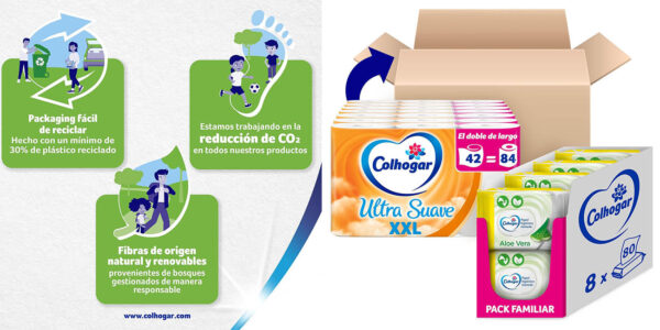 Colhogar Ultra Suave XXL Colhogar Moist aloe vera pack chollo