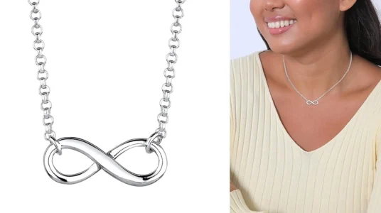 collar Elli con colgante de infinito en plata de ley 925