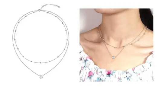Collar con colgante inicial Reiot barato
