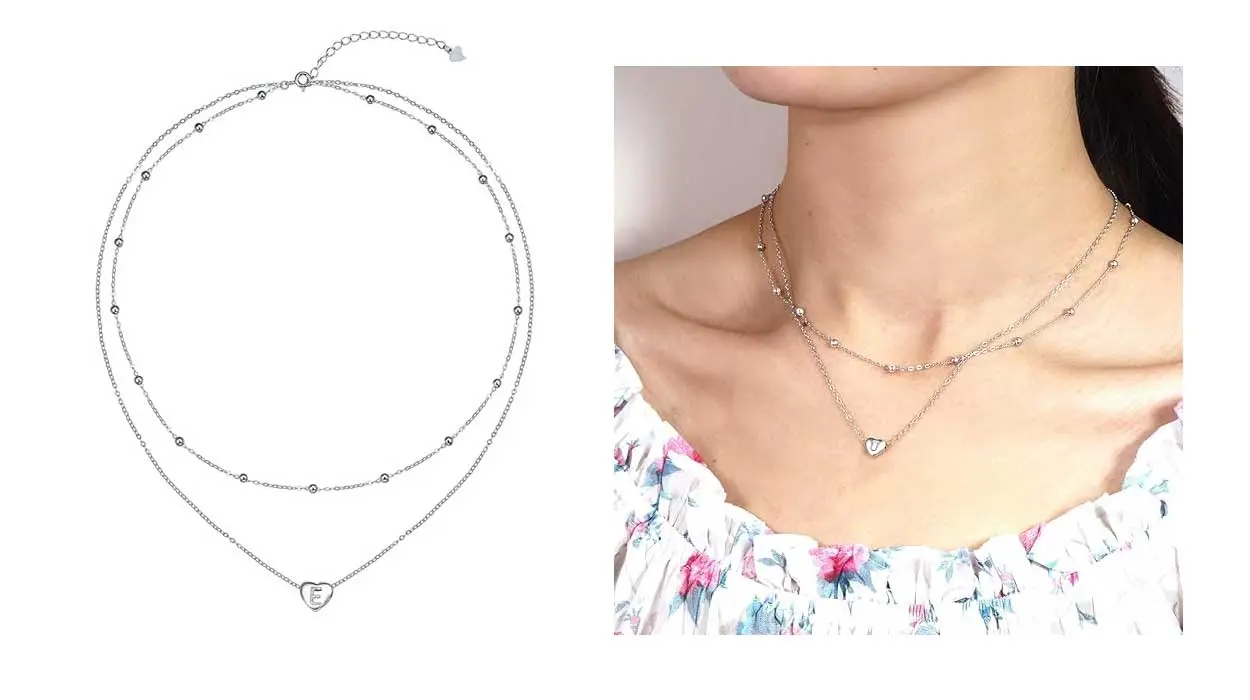 Collar con colgante inicial Reiot barato