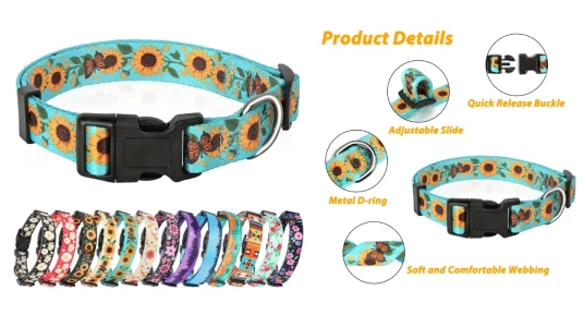 collar-heeled-verde-girasoles-hebilla-rapida