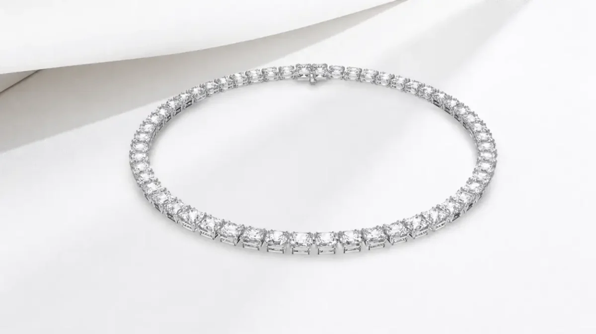 Collar Swarovski Tennis Millenia con baño de rodio