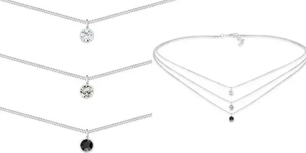Collar triple Elli cristales Swarovski oferta