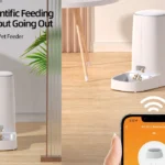 comedero automático para gatos Rojeco con Wi-Fi y control por app