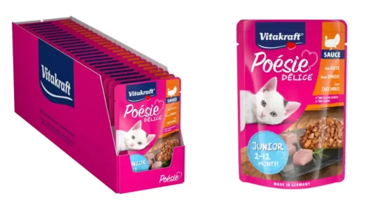 comida húmeda para gatos Vitakraft Poésie Junior Sabor Pavo