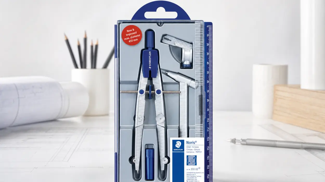 Compás Staedtler 550 02 de precisión con ajuste rápido