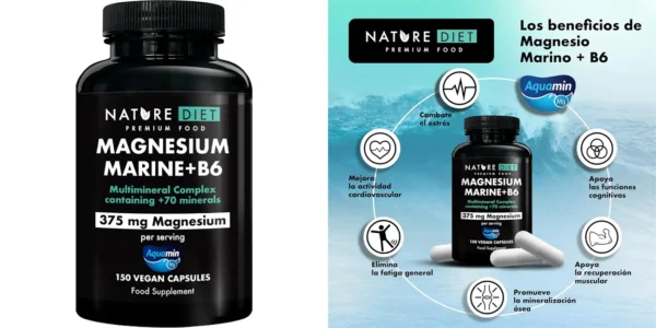 Complejo multimineral Nature Diet Magnesium Marine + B6