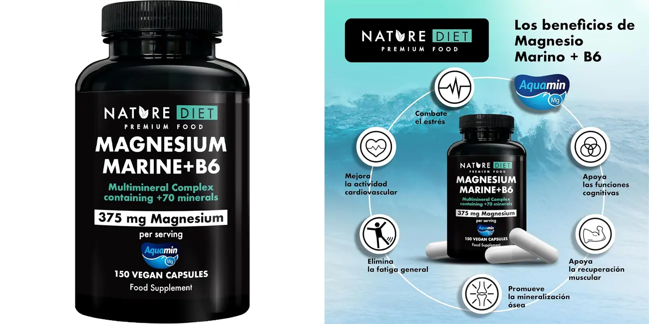 Complejo multimineral Nature Diet Magnesium Marine + B6