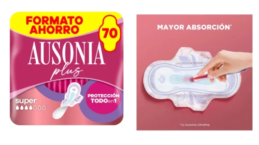 compresas Ausonia Plus Normal con alas