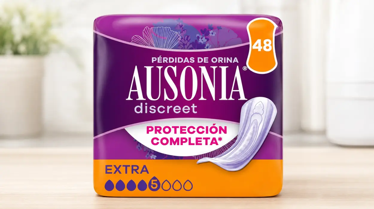 Pack x48 compresas Ausonia Discreet Extra para pérdidas de orina