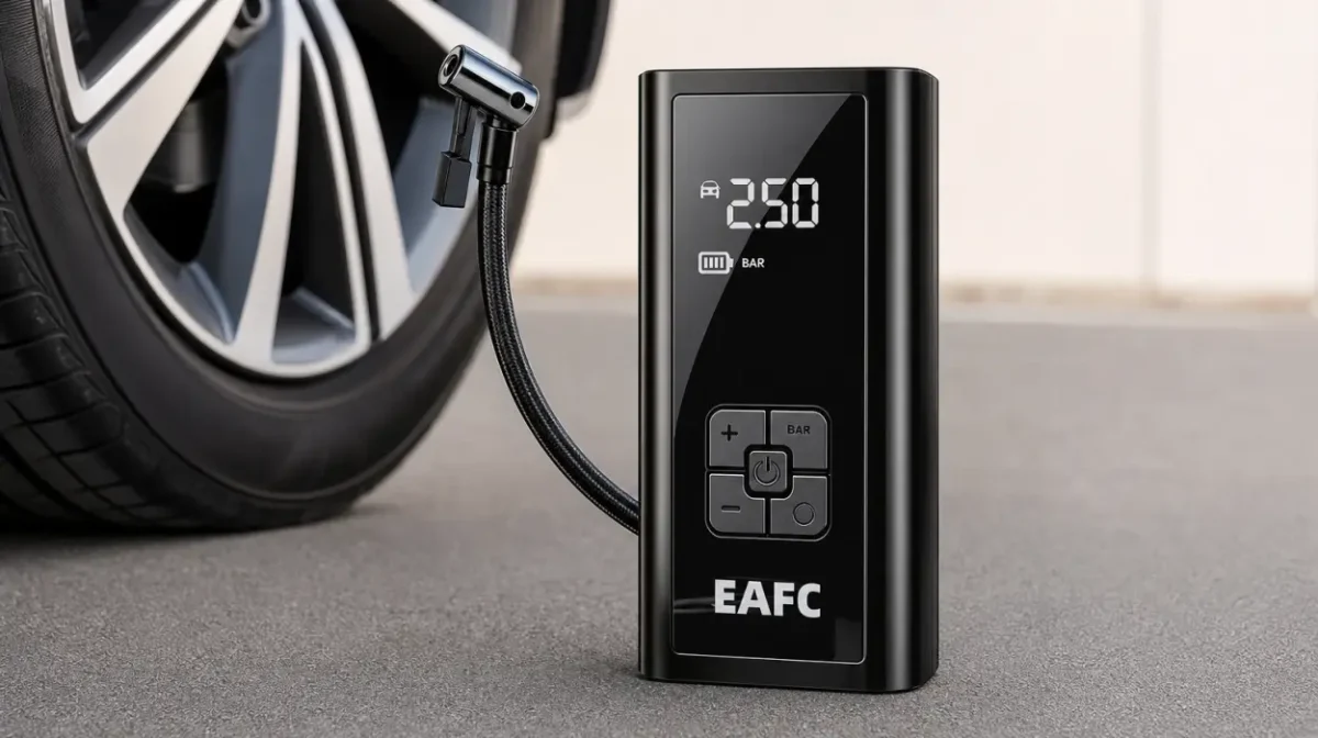 Compresor de aire inalámbrico EAFC de 150 PSI para neumáticos