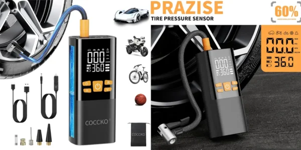 Mini compresor Bikight de 150 psi y 6.000 mAh