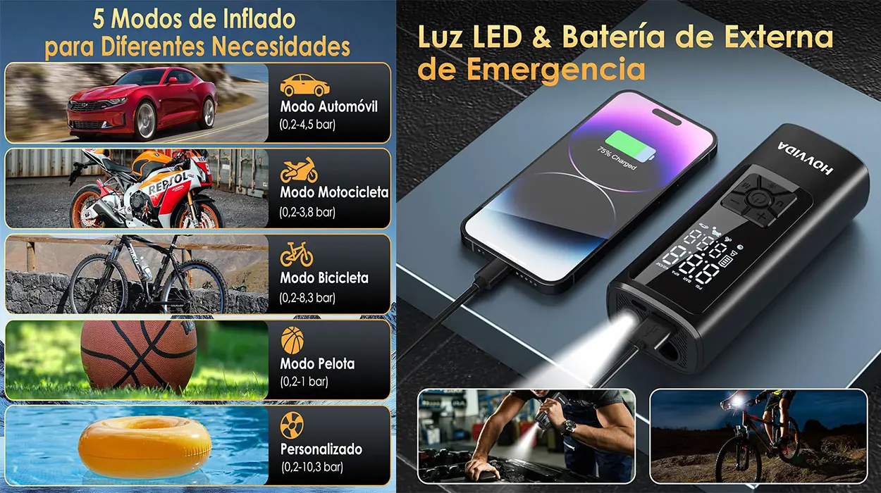 Compresor de aire portátil Hovvida de 150 psi barato