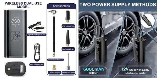 Compresor de aire portátil SUITU 150PSI