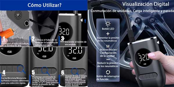 Compresor neumáticos oferta