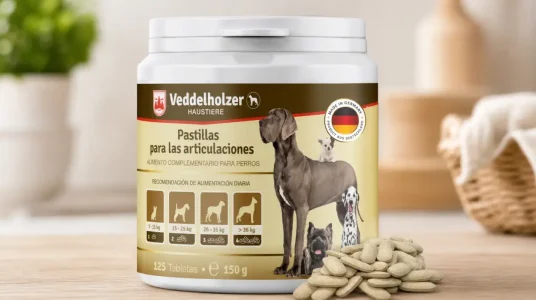 Comprimidos para articulaciones de perros Veddelholzer, con glucosamina y colágeno
