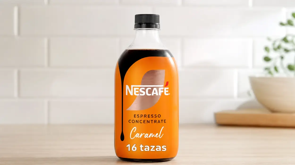 Concentrado NESCAFÉ Espresso Caramelo con café Arábica para iced coffee y lattes de 500 ml