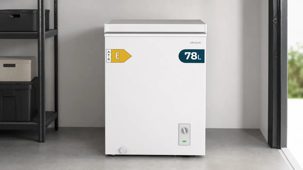 Congelador arcón Cecotec Bolero CoolMarket Chest de 78L con cesta organizadora
