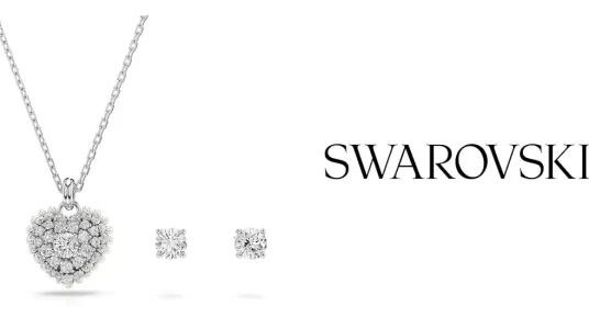 Conjunto de colgante y pendientes Swarovski Stella
