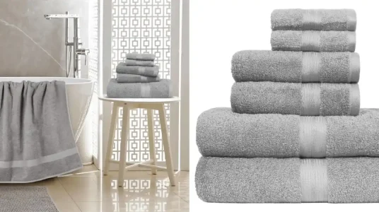 Conjunto de 6 toallas Amazon Basics