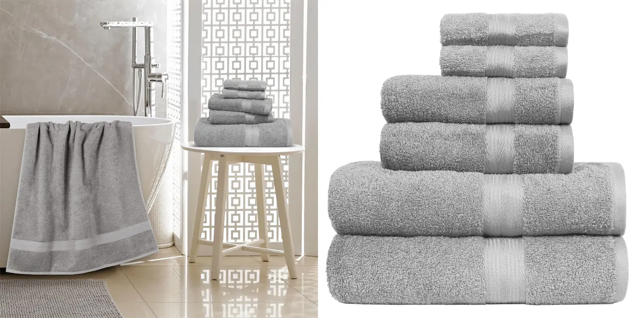 Conjunto de 6 toallas Amazon Basics