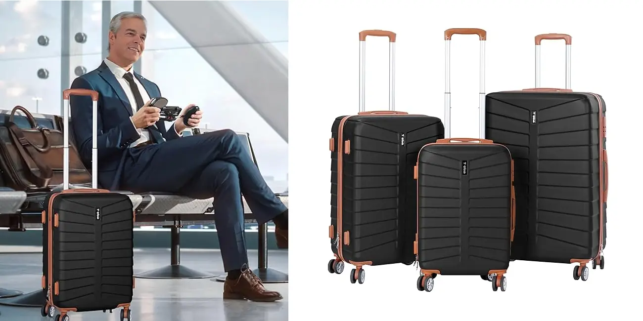 Set de 3 maletas rígidas con ruedas Telovendo