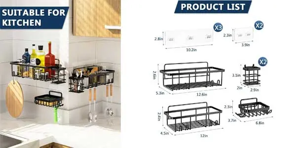 Conjunto de estantería de baño Seefly 5 piezas barata
