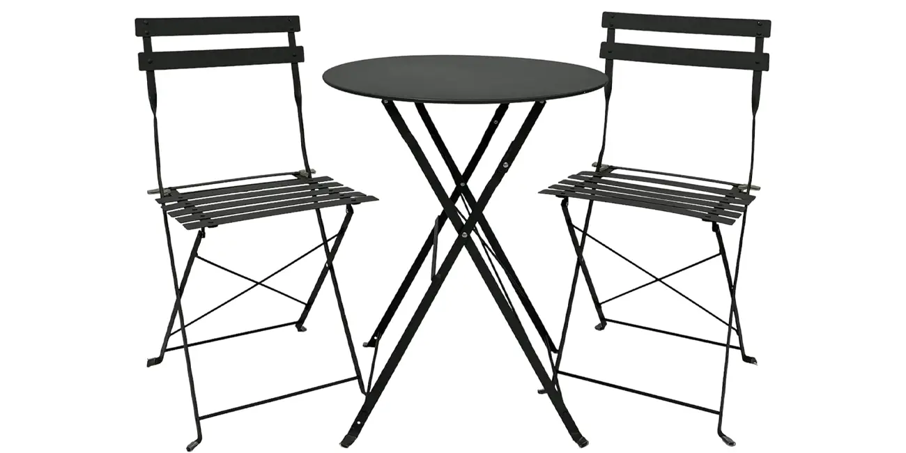 Conjunto de mesa y 2 sillas plegables ASTAN HOGAR AH-GR10010GR