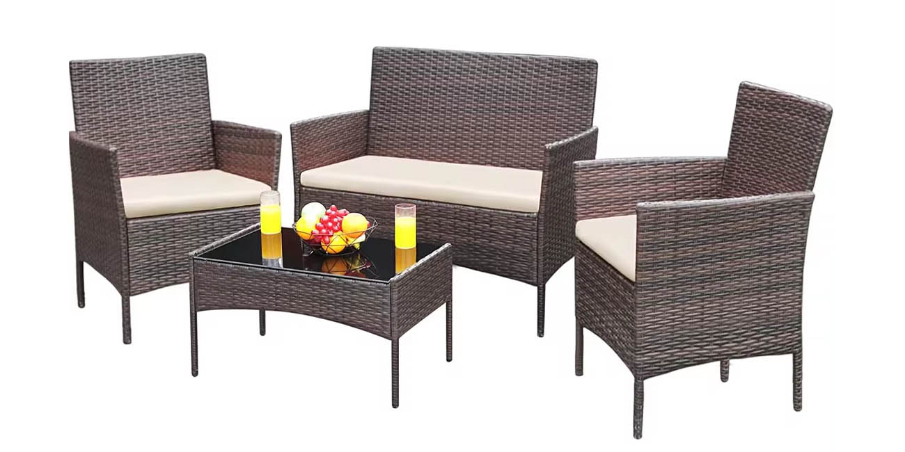 Conjunto muebles de jardín ALLINLIFE