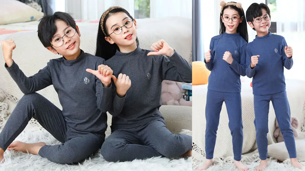 Conjunto de ropa interior térmica para niños barato
