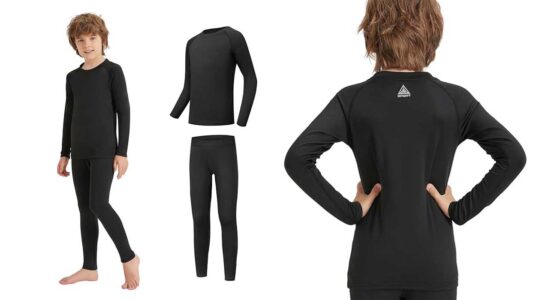 Conjunto de ropa térmica infantil Amzsport barato