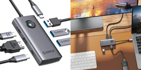 Conmutador USB-C ORICO 6 en 1