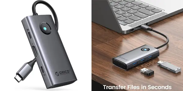 Conmutador USB-C ORICO 6 en 1