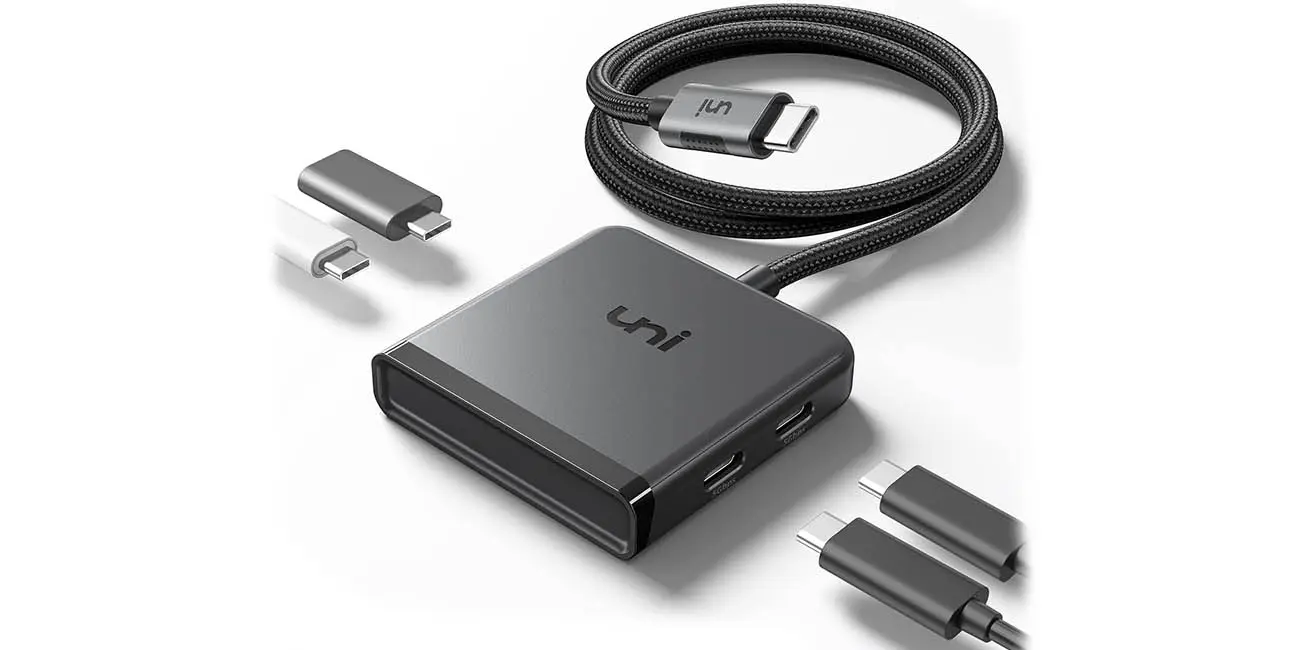 Concentrador USB-C UNI con 4 puertos