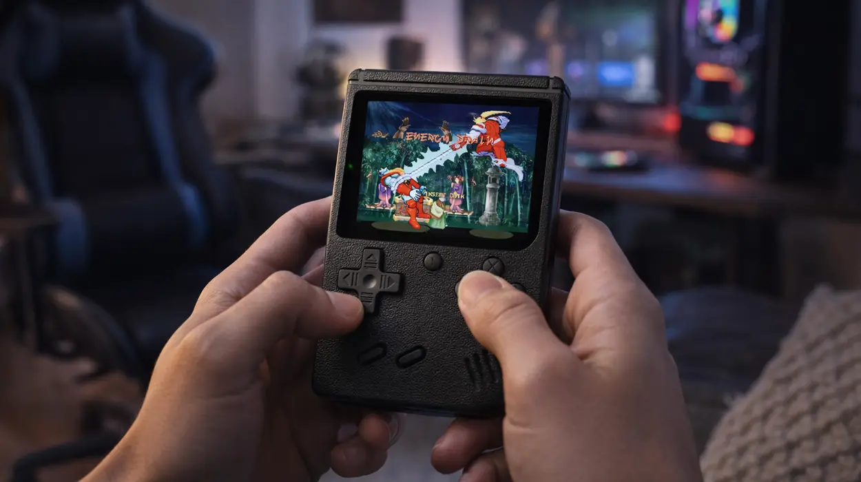 Consola portátil retro FC con 400 juegos