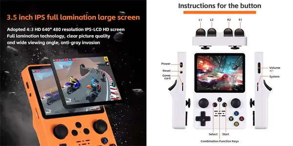 Consola portátil retro R35S (128 GB)