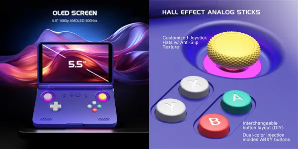 Consola retro portátil Retroid Pocket Flip 2