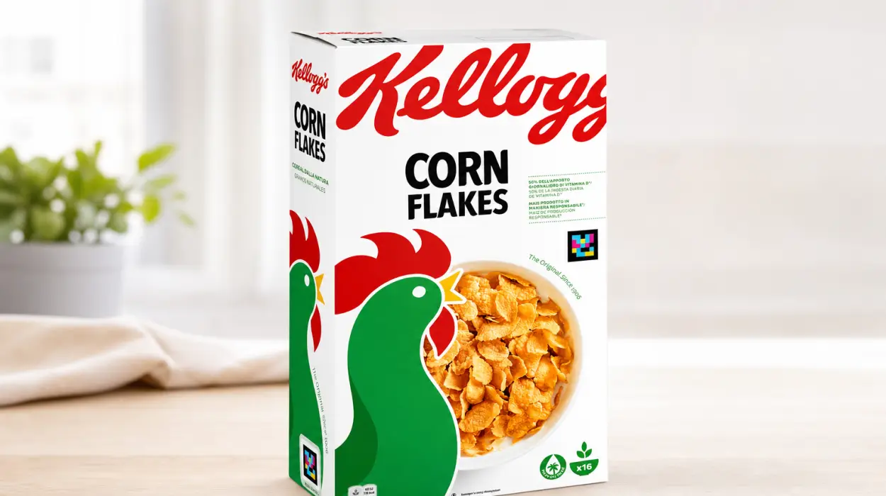 Kellogg's Corn Flakes de 500g, copos de maíz clásicos para un desayuno nutritivo