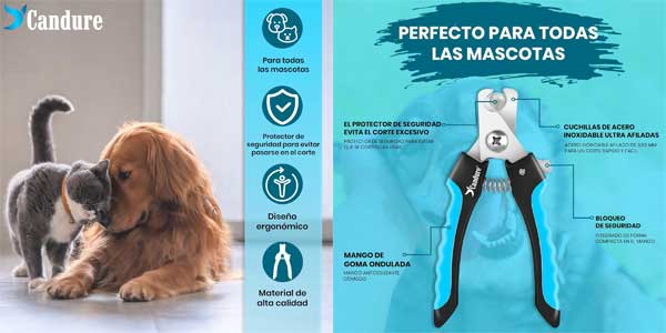 Cortauñas perro gato Candure oferta