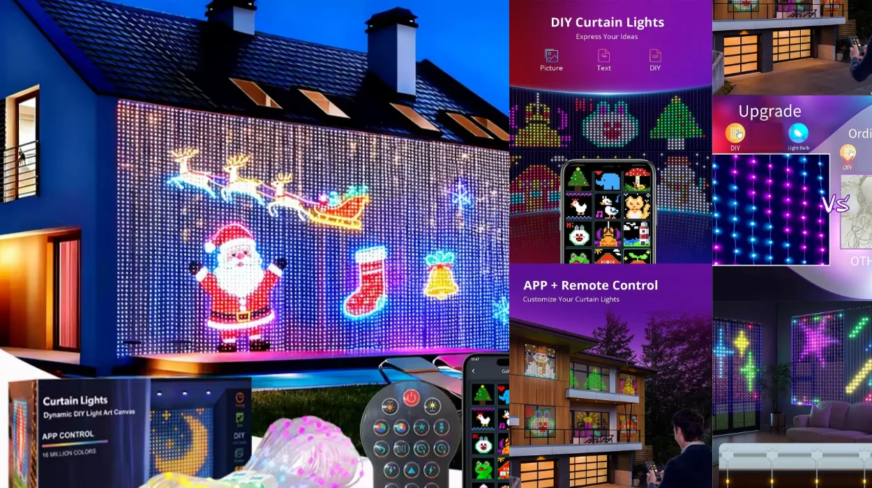 cortina LED personalizable formas