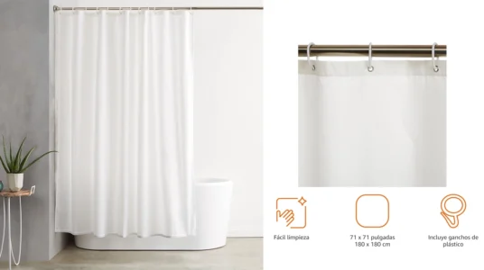 cortina de ducha Amazon Basics barata