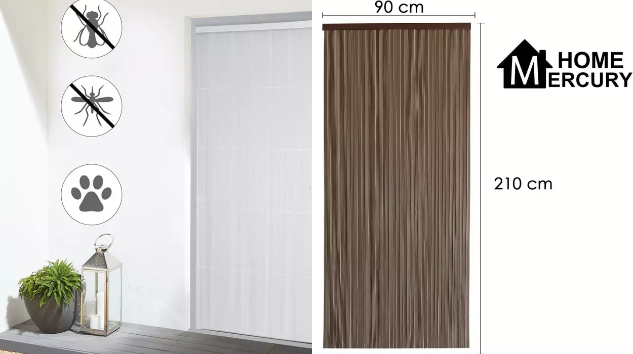 Cortina de PVC Home Mercury para aire fresco, sin enredos y sin intrusos