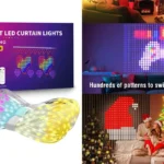 Cortina de iluminación LED personalizable por Bluetooth