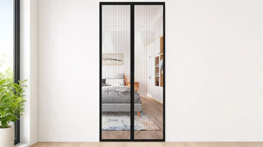 Cortina mosquitera magnética para puertas de 80 x 205 cm