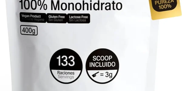 Chollo Creatina Monohidrata en Polvo Sin Sabor BROADEN de 400g (133 dosis)