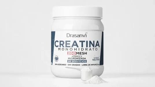 Creatina Monohidratada Pura Drasanvi de 300 g sin sabor, vegana y sin aditivos