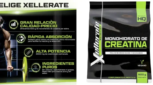 Creatina monohidrata en polvo Xellerate de 500 gr